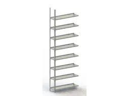 Schroefstelling Aanbouwveld Ral7035 2500x1002x304mm 8legborden 75kg