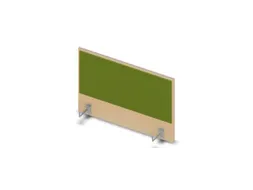 opzetpaneel bureau aanbouw zijkant NE-esdoorn BN7048-groen 800mm
