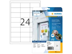 HERMA 4573 Weervaste Folie-etiketten A4 66x33,8mm removable 480 stuks