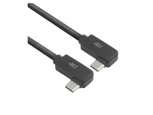 Kabel ACT USB-C hoek links/rechts 10Gbps 1m