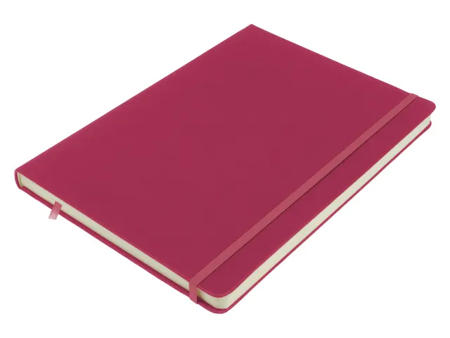 Schetsboek Kangaro A4 ruby PU HC 80 vel 140gr roomwit met elastiek en