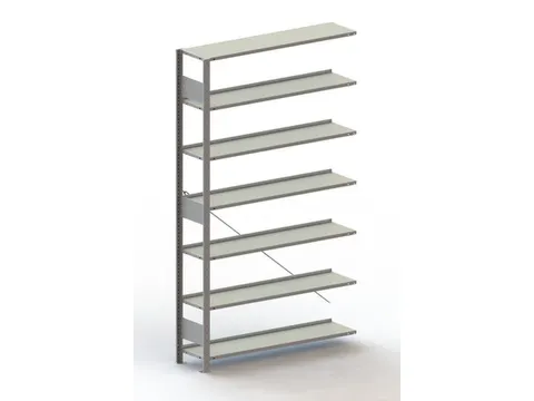 dossierstelling,aanbouwveld,HxBxD 2200x1256x336mm,vaklast 80kg