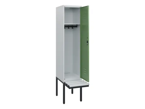 locker met bank,HxBxD 1950x400x815mm,1vak,vak B 400mm,cil.-slot