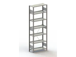 Inhaakstelling Basisveld 2200x806x336mm 7legborden 80kg Verzinkt - 1