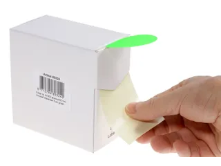 Etiketten Op Rol 50mm Fluor Groen Met Dispenser 500 Stuks - 5