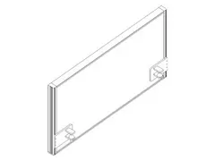 geluidabsorberende tafelscheidingswand,HxB 480x900mm,lichtgroen