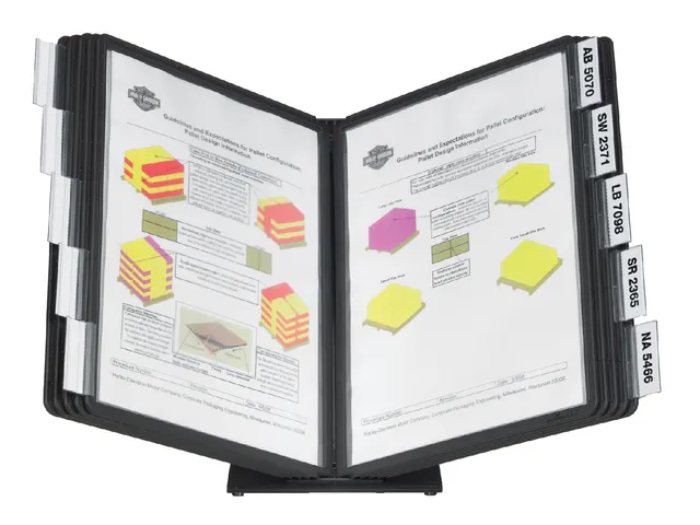 Bureaustandaard Durable Vario met 10-tassen A4 zwart