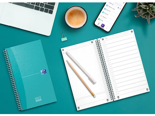 Task Manager Oxford 141x246 mm 115vel aqua