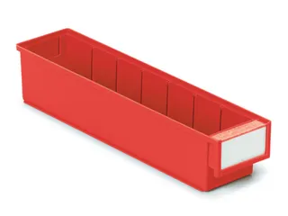 stellingbak,HxBxD 82x92x400mm,PP,rood - 1