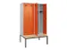 locker met bank,voor scheiding van kleding,HxBxD 2120x1200x815mm,4vak