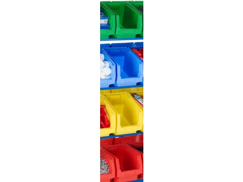 magazijnbak,HxBxD 200x220x350mm,kunststof,groen