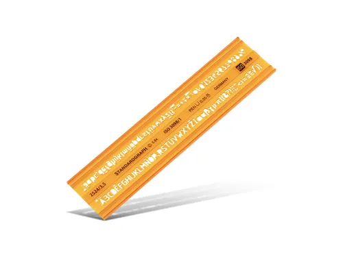 Lettersjabloon Standardgraph H-profiel middelschrift type B 3,5mm