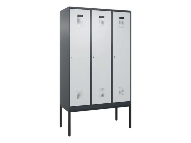locker voor scheiding van kleding,HxBxD 2120x1200x500mm,3vak