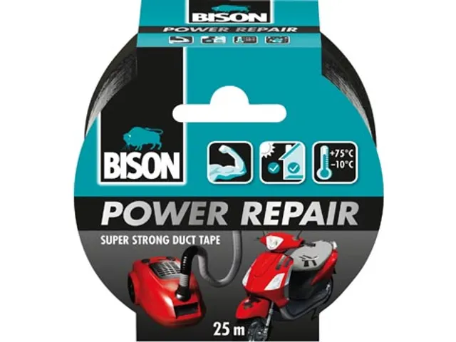 Ruban adhésif Bison Power Repair 48mmx25m noir