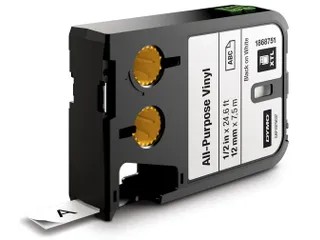 Dymo Xtl Tapes 12mm Zwart Op Wit Vinyl - 1