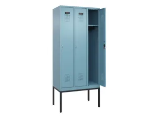 locker,HxBxD 2120x900x500mm,3vak,vak B 300mm,cil.-slot,voetonderstel - 1
