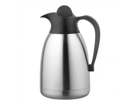 Isoleerkan Zwart RVS 1.5 Liter