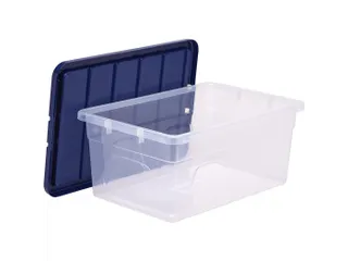 Opbergbox 38 Liter Transparant Blauw - 4