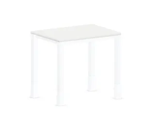 In hoogte verstelbaar bureau,HxBxD 720-840x800x600mm,Bl-wit - 2