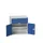 ladekast HxBxD 800x800x550mm 2laden 2deuren RAL7035 front RAL5010