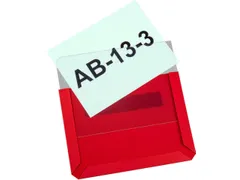 zichtpaneel,DIN A6,liggend,rood,achterzijde magnetisch