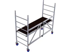 vouwsteiger,werk H 2,9m,steiger H 1,8m,platform BxD 2000x600mm