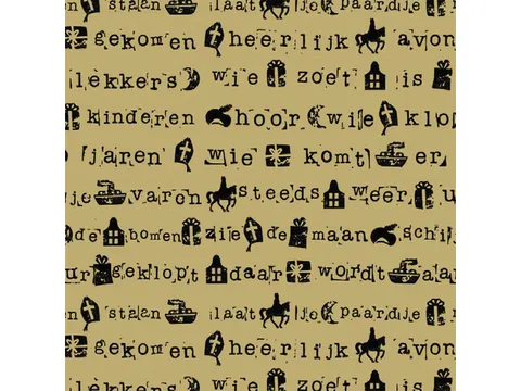 Cadeaupapier Kangaro Sint assorti 70 x 200 cm, 60 rol