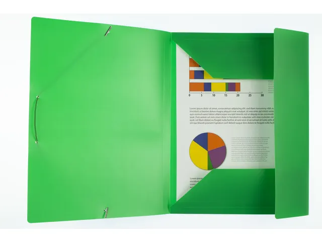 farde à élastique Kangaro A4 PP vert