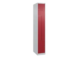 Z-garderobekast,HxBxD 1850x300x500mm,vak B 150/300mm,cil.-slot