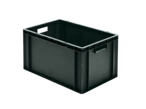 Euronorm-stapelbak 61l 320x600x400mm Wanden/bodem Gesloten Grijs