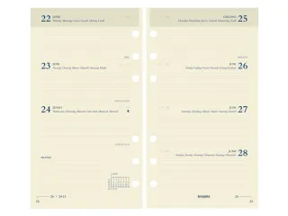 Agendavulling 2027 Brepols Brefax 17 7dagen/2pagina's - 2