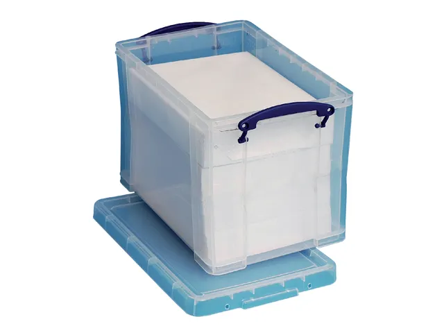 Hangmappenkoffer Opbergdoos 19 Liter Transparant