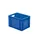 Euronorm-stapelbak 24l 270x400x300mm Wanden/bodem Gesloten Blauw