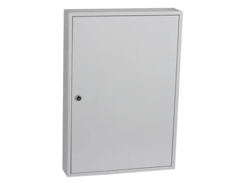 sleutelkast,100haak,HxBxD 550x380x80mm,romp grijs,front grijs