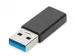 USB Type-C-adapter Type A naar CM/F 3A 5GB 3.0-versie Zwart