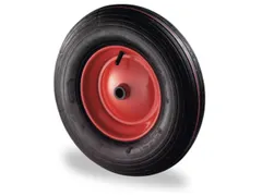 wiel,draagverm. 200kg,lucht m. groefprofiel,ØxB 400x100mm,naaf L 75mm