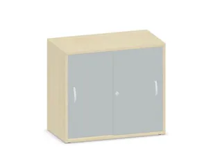 Schuifdeurkast 720x800x430mm Romp Esdoorn Decor Front Lichtgrijs - 1