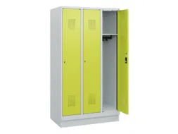 schoollocker,HxBxD 1630x900x500mm,3vak,vak B 300mm,cil.-slot,sokkel