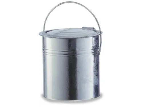 Vuilnisemmer Staalplaat 30 Liter 365x320mm Beugel Verzinkt