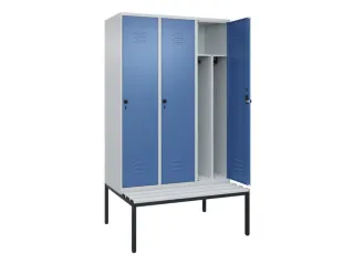 locker voor scheiding van kleding,HxBxD 2120x1200x815mm,3vak - 2