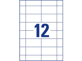 Badgekaart Avery L4726-20 40x75mm microperforatie 240 stuks - 3
