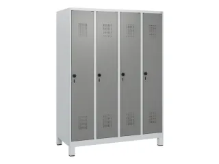 schoollocker,HxBxD 1630x1200x500mm,4vak,vak B 300mm,draaigrendel - 2
