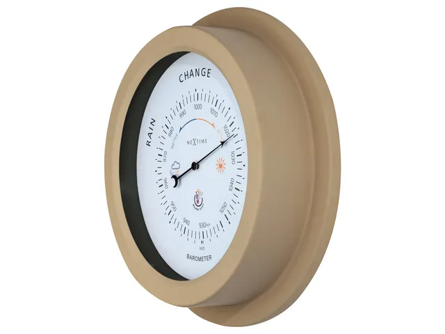 Buiten Barometer - Ø22CM - Metaal - Bruin "Orchid"