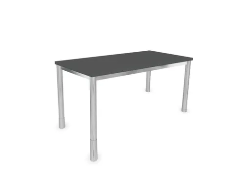 In hoogte verstelbaar bureau,HxBxD 720-840x1200x600mm,MS-donkergrijs