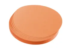 presentatiekaart,cirkel,Ø 195mm,oranje