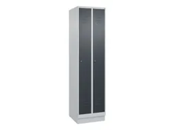 locker,HxBxD 1950x500x500mm,2vak,vak B 250mm,cil.-slot,sokkel