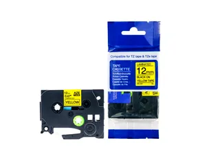 Labeltape Brother Compatible Tze-631 12Mm Zwart Op Geel - 1