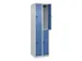 dubbeldekse locker,HxBxD 1850x500x500mm,2x2vak.,vak B 250mm