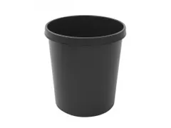 Ronde Papierbak 18 Liter Zwart