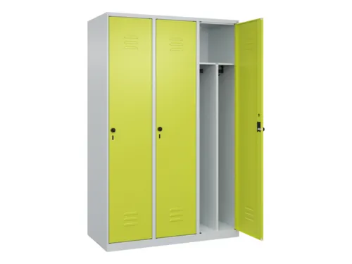 locker voor scheiding van kleding,HxBxD 1850x1200x500mm,3vak